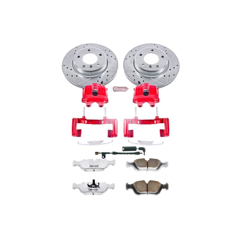 Power Stop 2000 BMW 323i Front Z26 Street Warrior Brake Kit w/Calipers Brake Kits - Performance D&S PowerStop