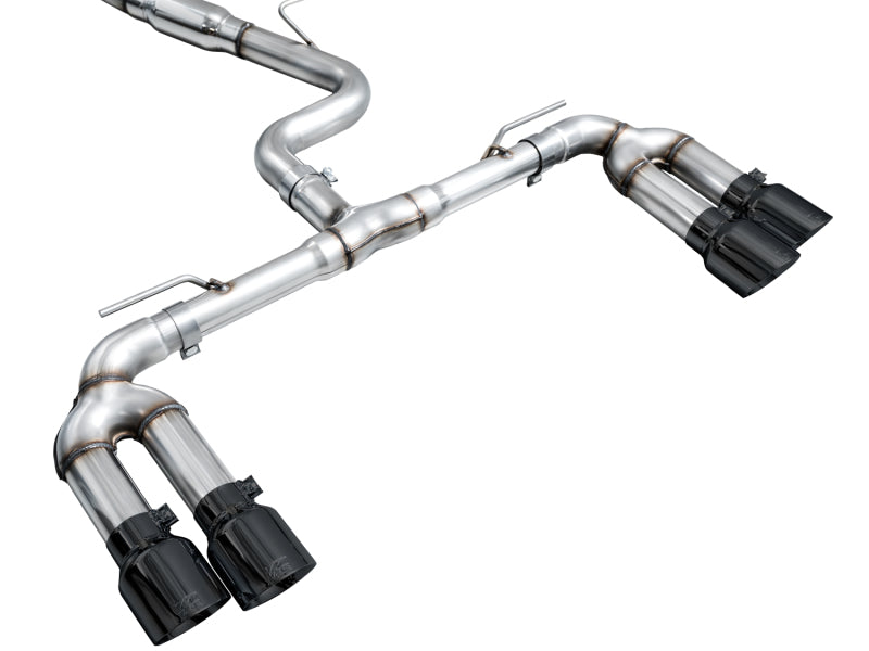 AWE 22-24 Audi 8Y S3 Track Edition Exhaust - Diamond Black Tips Catback AWE Tuning