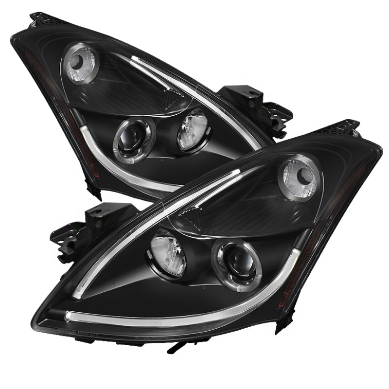 Spyder Nissan Altima 4Dr 10-12 Projector Headlights Light DRL LED Halo Blk PRO-YD-NA104D-LTDRL-BK Headlights SPYDER