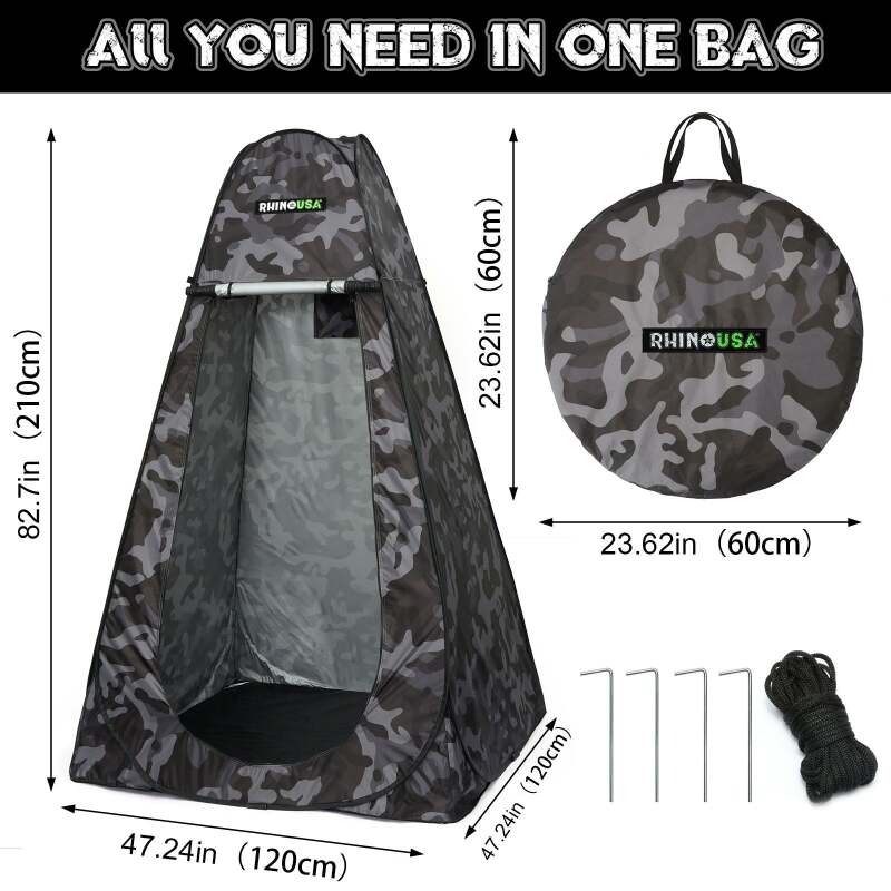 Rhino USA Popup Privacy Tent - Camo Camping Equipment Rhino USA