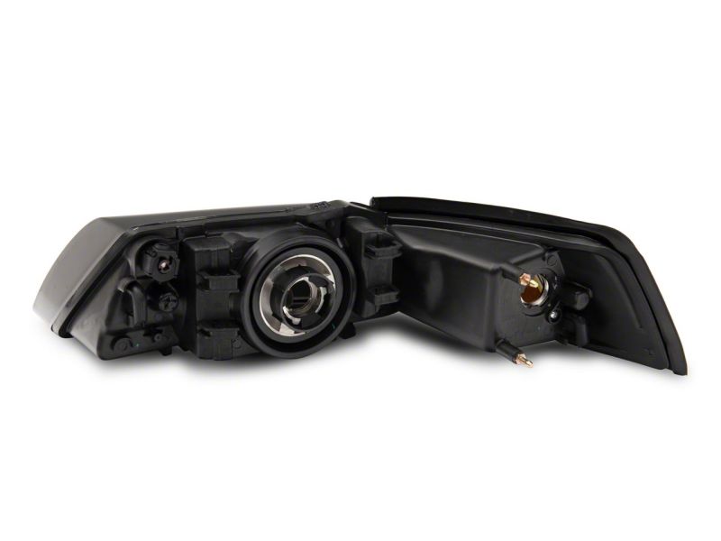Raxiom 99-04 Ford Mustang Axial Series OEM Style Replacement Headlights- Black Housing (Smoked Lens) Headlights Raxiom