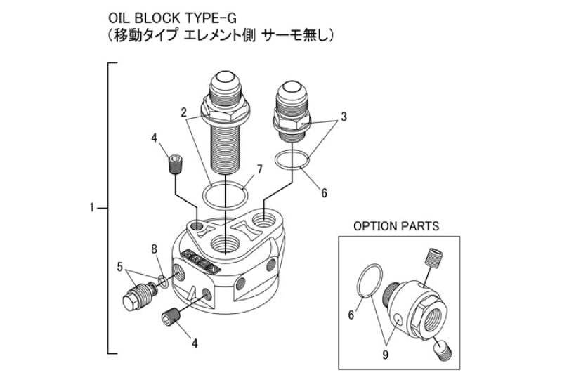 GReddy Type G Oil Block Assembly .75x16 AN10 Oil Filter Blocks GReddy