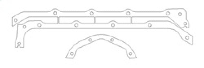 Cometic Pontiac 350/400/428/455 V8 .094in Fiber Oil Pan Gasket Kit Gasket Kits Cometic Gasket