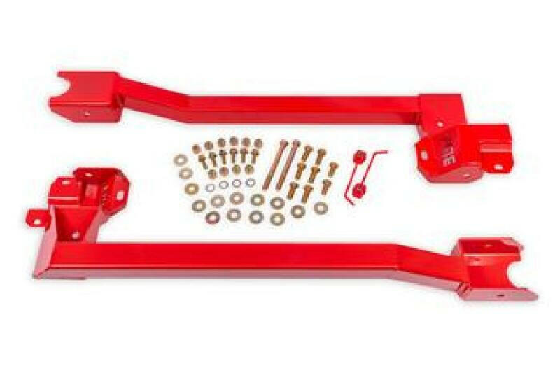 BMR 74-81 GM 2nd Gen F-Body Bolt-On Subframe Connectors - Red Chassis Bracing BMR Suspension