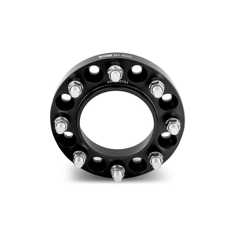 Borne Off-Road Wheel Spacers 8x180 124.1 38.1 M14 Black Wheel Spacers & Adapters Borne Off-Road