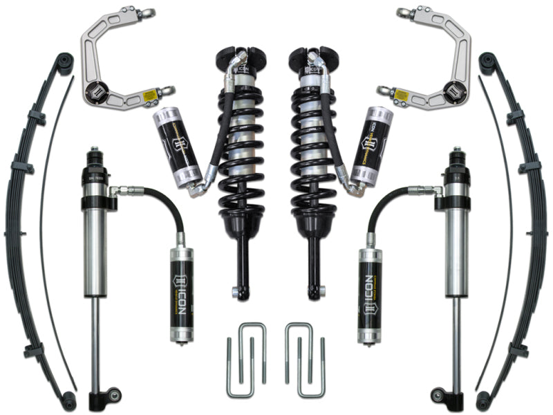 ICON 05-15 Toyota Tacoma 0-3.5in/16-17 Toyota Tacoma 0-2.75in Stage 8 Suspension System w/Billet Uca Coilovers ICON