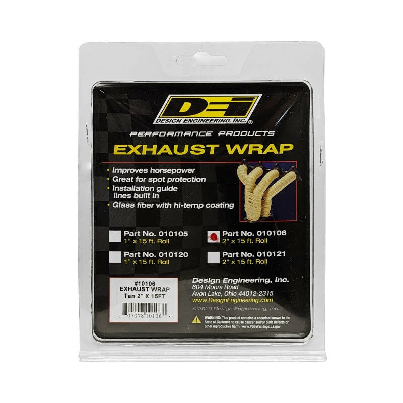 DEI Exhaust Wrap 2in x 15ft - Tan Exhaust Wrap DEI
