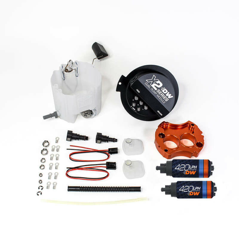 Deatschwerks X2 Series Fuel Pump Module w/ 2 DW420s For 2010-15 Camaro LS 3.7 V6 Fuel Pumps DeatschWerks
