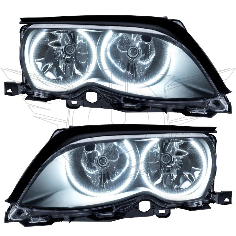 Oracle 02-05 BMW 3 Series SMD HL - Black - ColorSHIFT w/ BC1 Controller Headlights ORACLE Lighting