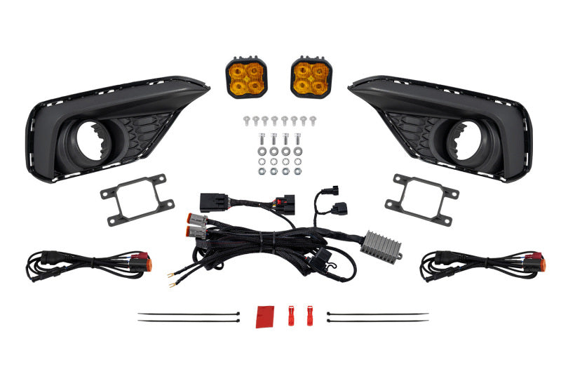 Diode Dynamics 2030 Ford Mustang EcoBoost SS3 Add-On Fog Lamp Kit Yellow Max Light Bars & Cubes Diode Dynamics