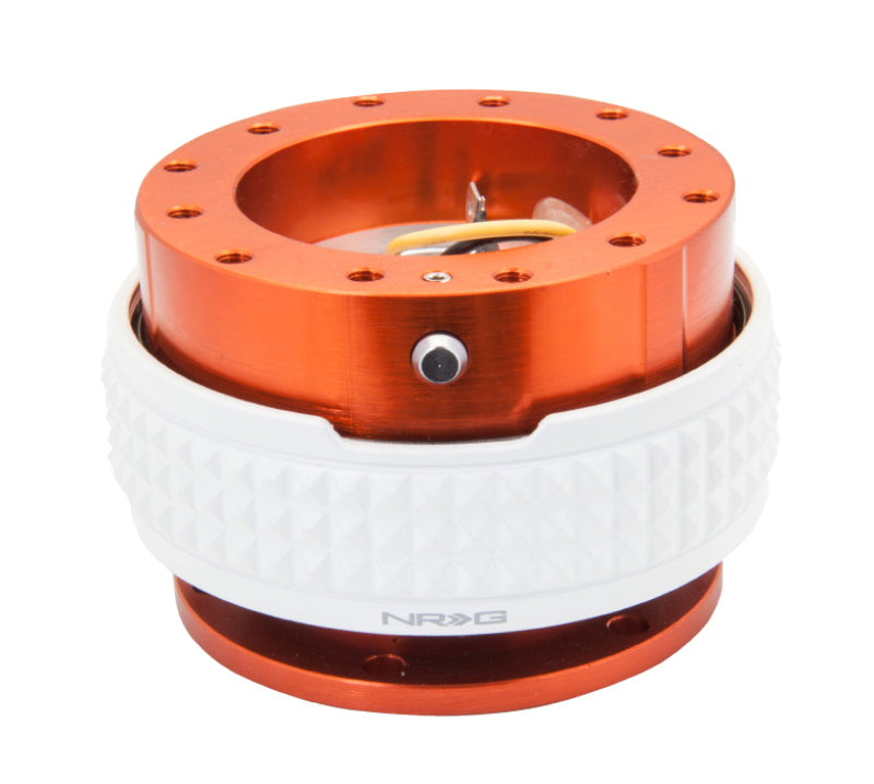 NRG Quick Release Kit - Pyramid Edition - Orange Body / Glow In The Dark Pyramid Ring Quick Release Adapters NRG