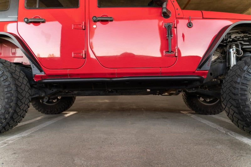 DV8 Offroad 07-18 Jeep Wrangler JK (4 Door Only) OE Plus Side Steps Side Steps DV8 Offroad