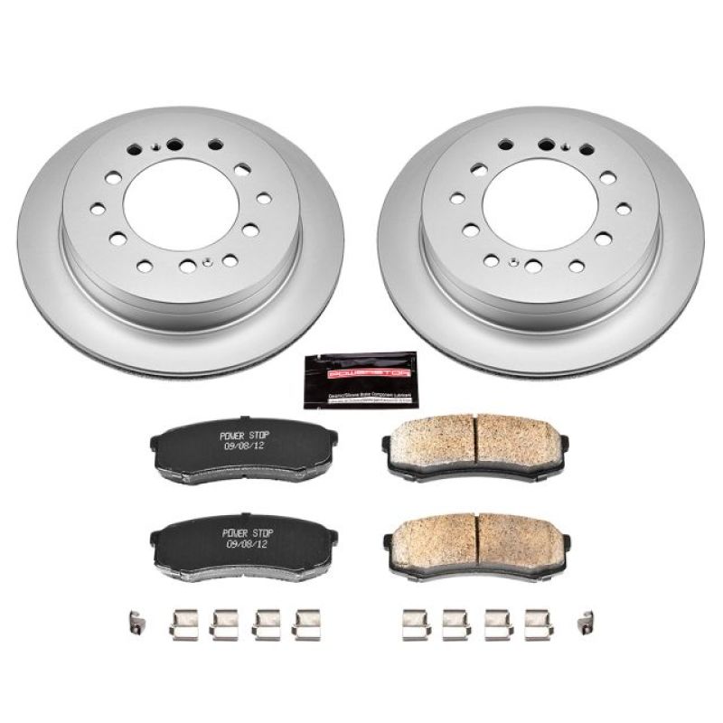 Power Stop 03-09 Lexus GX470 Rear Z17 Evolution Geomet Coated Brake Kit Brake Kits - Performance Blank PowerStop