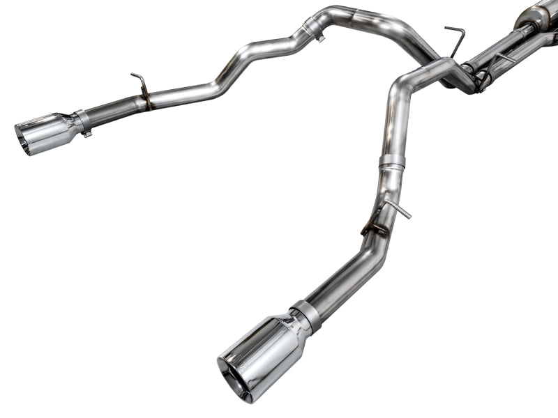 AWE Tuning 25+ RAM 1500 3.0TT 0FG Cat-Back Touring Exhaust - Chrome Silver Tips Catback AWE Tuning