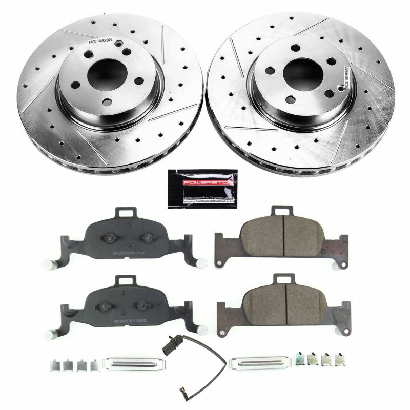 Power Stop 17-18 Audi A4 Front Z23 Evolution Sport Brake Kit Brake Kits - Performance D&S PowerStop