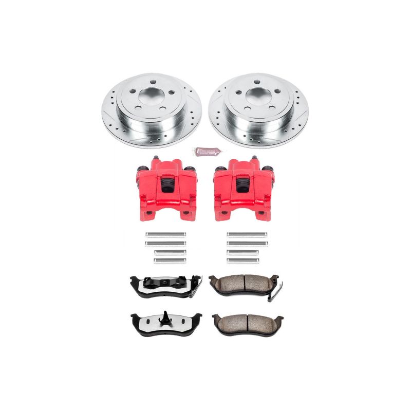 Power Stop 03-07 Jeep Liberty Rear Z36 Truck & Tow Brake Kit w/Calipers Brake Kits - Performance D&S PowerStop