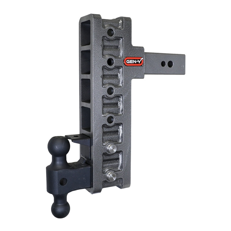 Gen-Y Mega Duty 2.5in Shank 12in Offset Drop 32K Hitch w/GH-0161 Dual-Ball/GH-0162 Pintle Lock Hitch Receivers GEN-Y Hitch