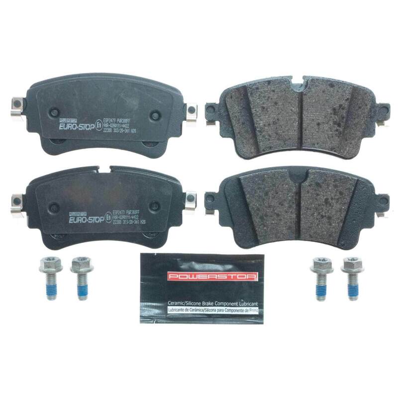 Power Stop 18-20 Audi SQ5 Euro-Stop ECE-R90 Rear Brake Pads Brake Pads - OE PowerStop