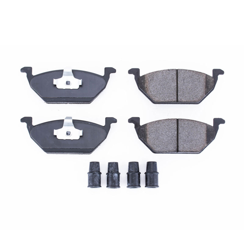 Power Stop 1998 Volkswagen Beetle Front Z17 Evolution Ceramic Brake Pads w/Hardware Brake Pads - OE PowerStop