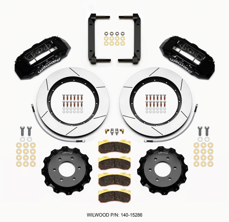 Wilwood TX6R Front Kit 15.50in Black 2004-08 Ford F150 - 4WD Big Brake Kits Wilwood