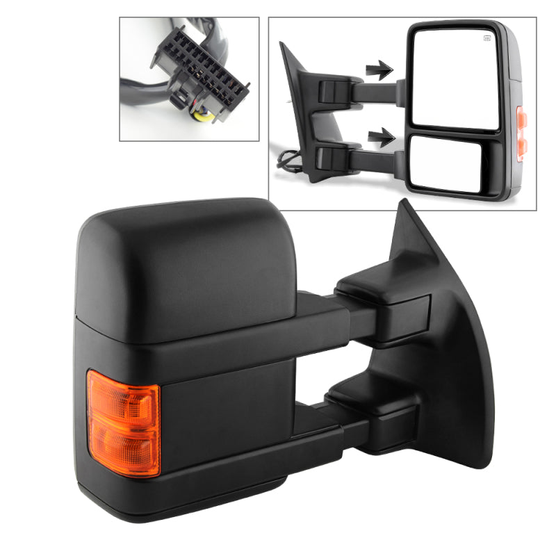 xTune 08-14 Ford SuperDuty Power Heated Adjust Mirror - Right (MIR-FDSD08S-PW-AM-R) Side Mirrors SPYDER