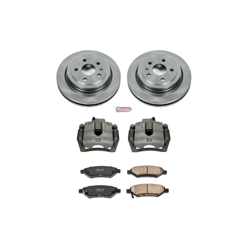 Power Stop 08-14 Cadillac CTS Rear Autospecialty Brake Kit w/Calipers Brake Kits - OE PowerStop