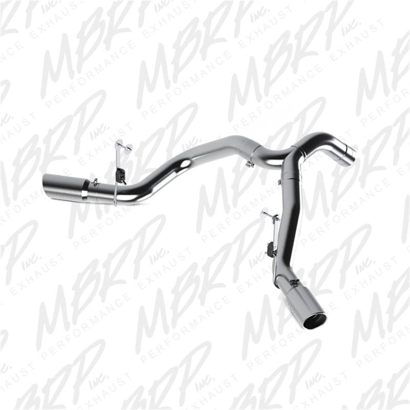 MBRP 13-15 Dodge 25/3500 Cummins 6.7L(Excl. CC/SB)4in Filter Back Cool Duals AL(Leaf Spring) DPF Back MBRP
