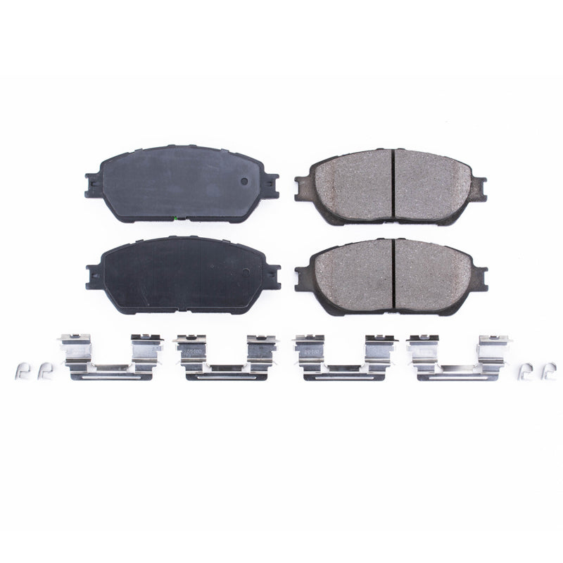 Power Stop 05-15 Toyota Tacoma Front Z17 Evolution Ceramic Brake Pads w/Hardware Brake Pads - OE PowerStop