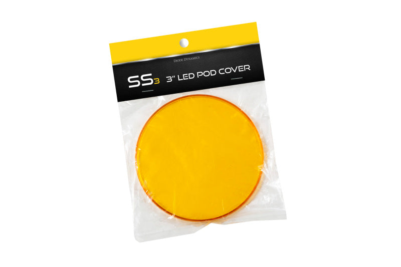 Diode Dynamics SS3 LED Pod Cover Round - Yellow Light Accessories and Wiring Diode Dynamics