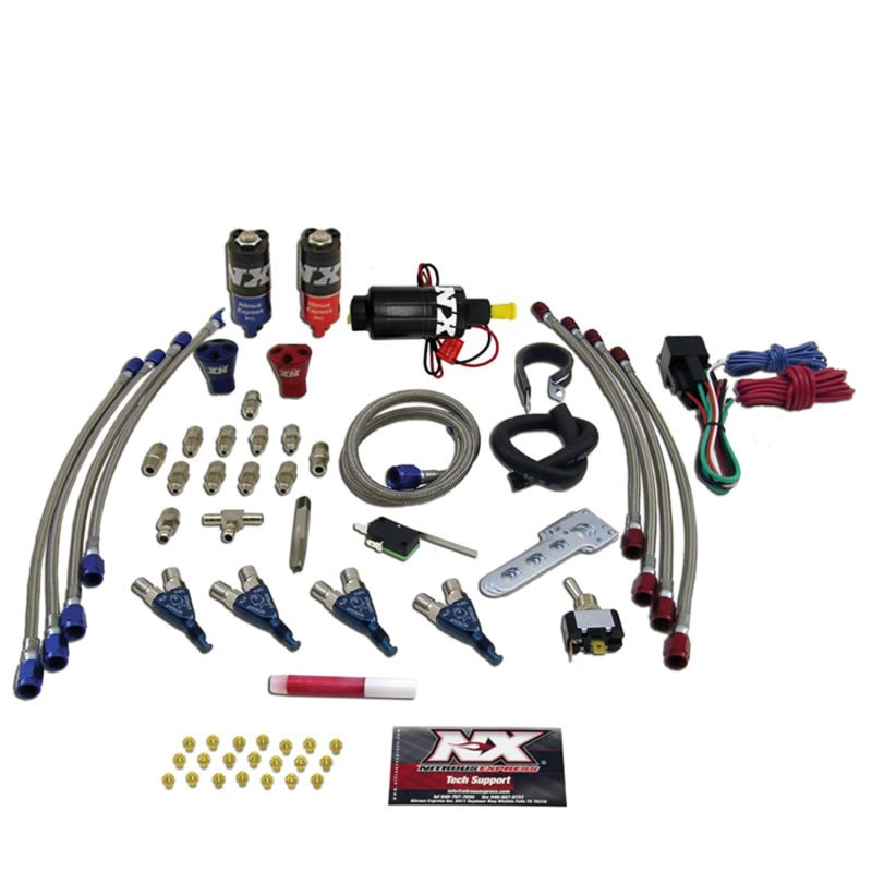 Nitrous Express 4 Cyl Piranha Nitrous Kit (For EFI Applications) w/o Bottle Nitrous Systems Nitrous Express