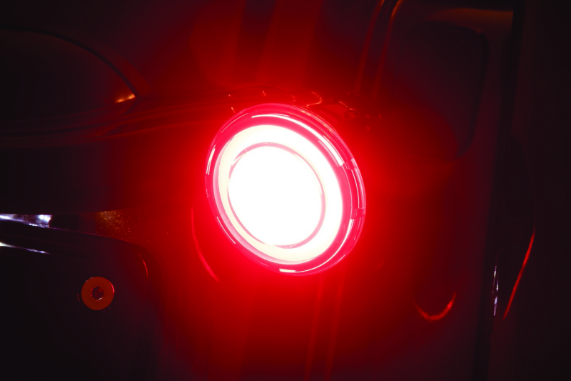 Kuryakyn Tracer L.E.D. Turn Signal Inserts Red/Red Smoke Lens Rear Light Accessories and Wiring Kuryakyn