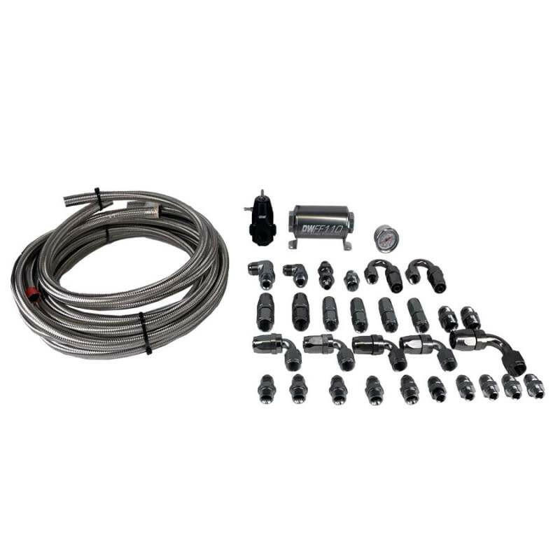 DeatschWerks X3 Series Pump Hanger PTFE Plumbing Kit for 1999-2004 Ford F-150 Lightning Fuel Pumps DeatschWerks