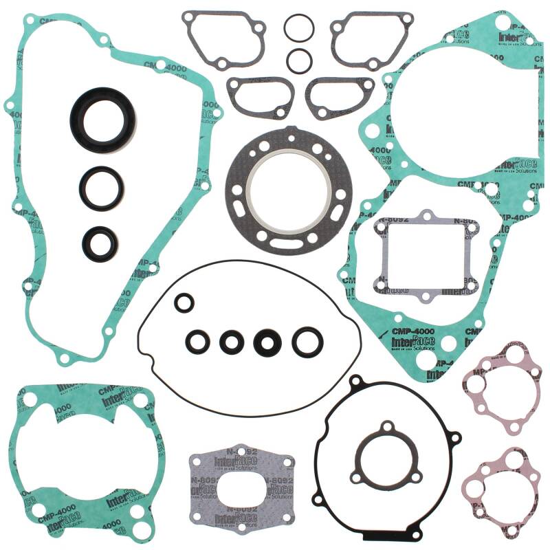 Vertex Gaskets 89-91 Honda CR250R Complete Gasket Kit w/ Oil Seals Engine Hardware Vertex Pistons