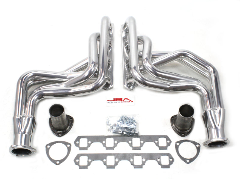 JBA 65-73 Ford Mustang 260-351W (w/Mustang II Suspension) 1-3/4in Primary Sliver Long Tube Header Headers & Manifolds JBA