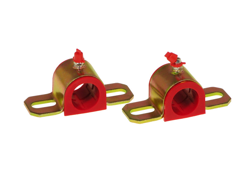 Prothane Universal Greasable Sway Bar Bushings - 1in - Type A Bracket - Red Sway Bar Bushings Prothane