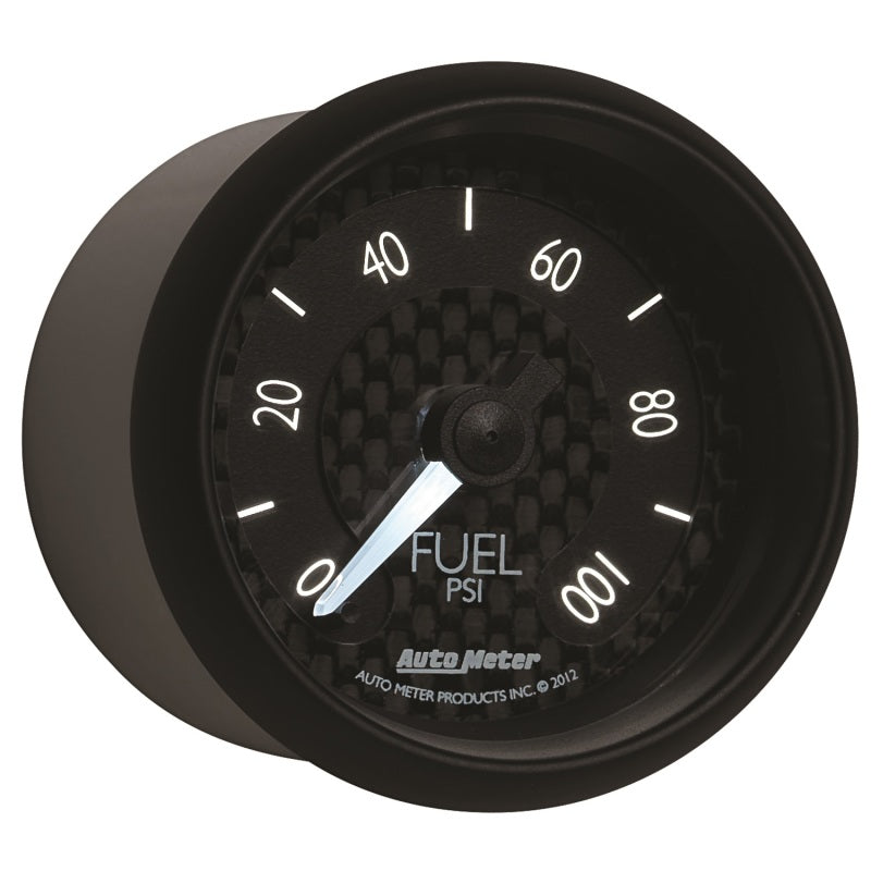 Autometer GT Series 52mm Full Sweep Electronic 0-100 PSI Fuel Pressure Gauge Gauges AutoMeter
