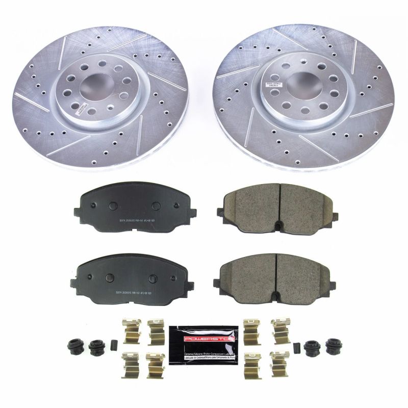 Power Stop 2018 Volkswagen Atlas Front Z23 Evolution Sport Brake Kit Brake Kits - Performance D&S PowerStop