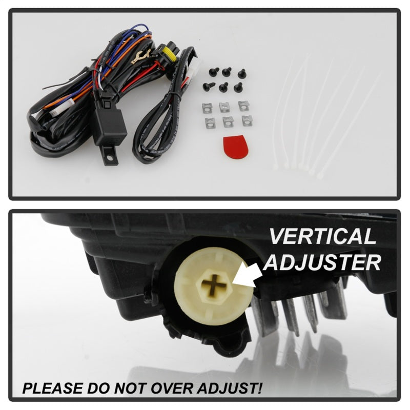 Spyder 19-20 Chevy Silverado 1500 OEM Style Full LED Fog Light w/Switch - Clear (Wont Fit RPO U12) Fog Lights SPYDER