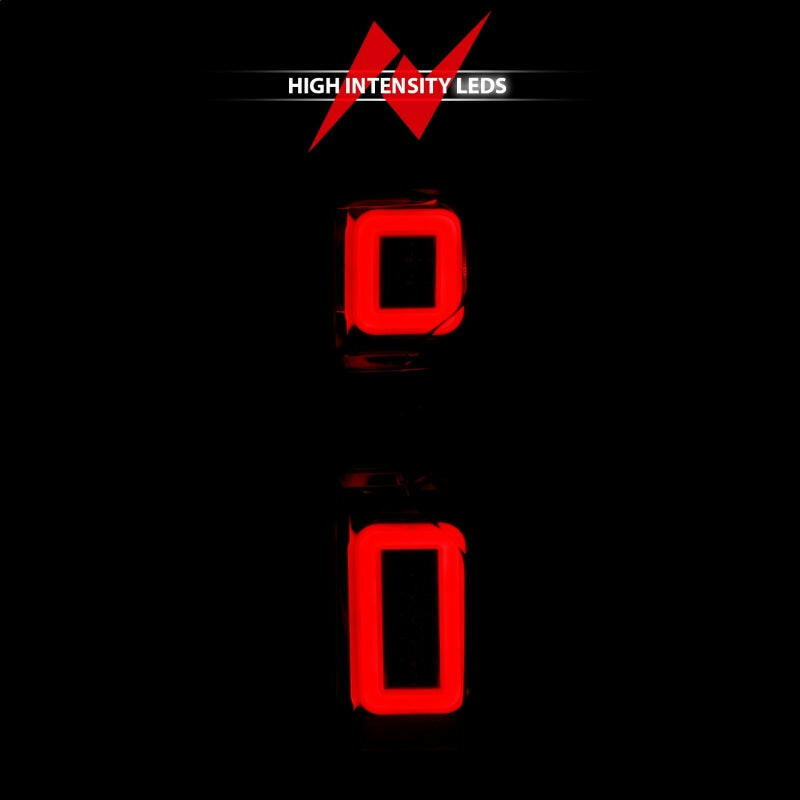 ANZO 19-21 Chevy Silverado Full LED Taillights Chrome Housing Red/Clear Lens G2 (w/C light Bars) Tail Lights ANZO