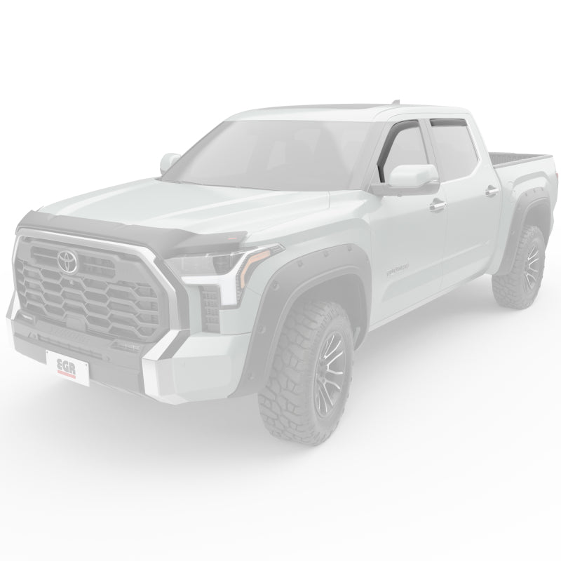 EGR 2022+ Toyota Tundra In-Channel Window Visors Front/Rear Set Dark Smoke Wind Deflectors EGR