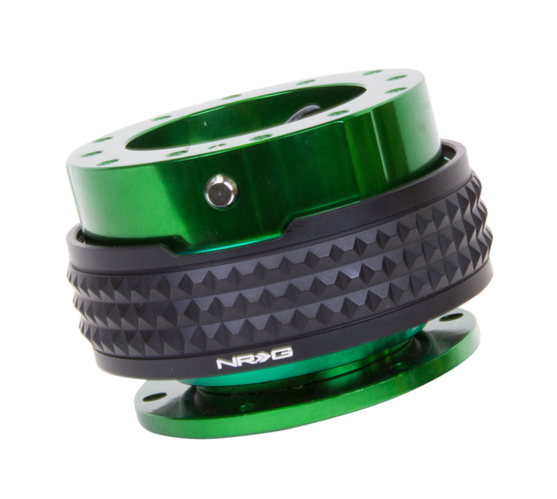 NRG Quick Release Kit - Pyramid Edition - Green Body / Black Pyramid Ring Quick Release Adapters NRG