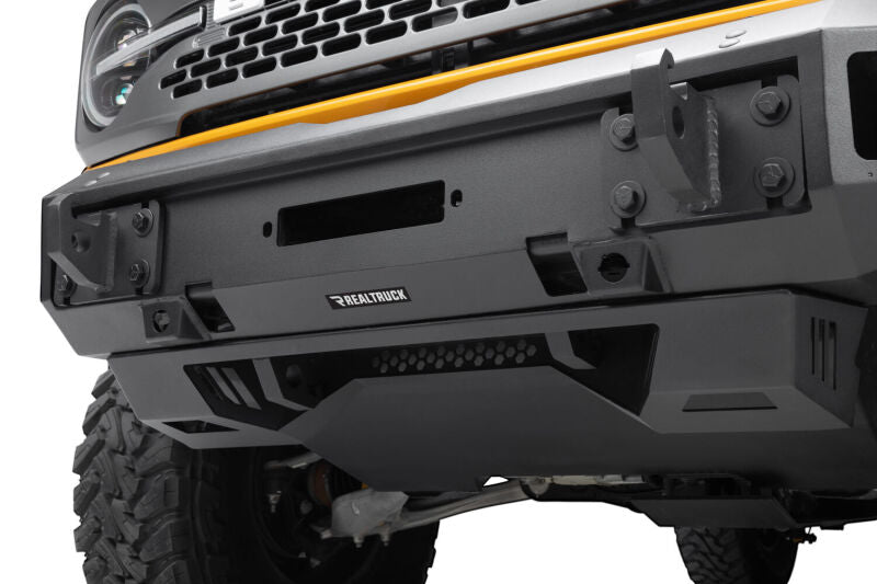 Go Rhino 21-26 Ford Bronco (Excl. LED Fog Lights) Trailline Front Full Width Bumper - Tex. Blk Bumpers - Steel Go Rhino