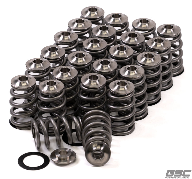 GSC P-D Nissan VQ35 Extreme Conical Valve Spring Titanium Retainer and Spring Seat Kit Valve Springs, Retainers GSC Power Division