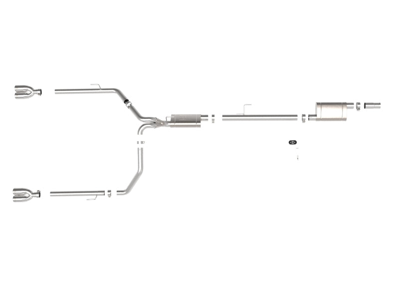 aFe Vulcan Series 3in-2-1/2in 304 SS Cat-Back 2020 Jeep Gladiator (JT) V6-3.6L w/ Polished Tips Catback aFe