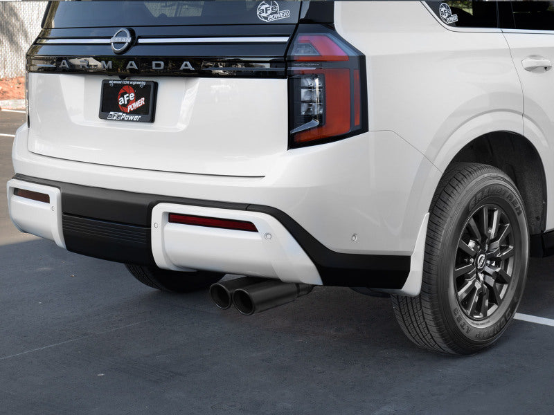 aFe Vulcan Series 3in Stainless Steel Cat-Back Exhaust w/ Black Tip Nissan Armada 25-26 V6-3.5L (tt) Catback aFe