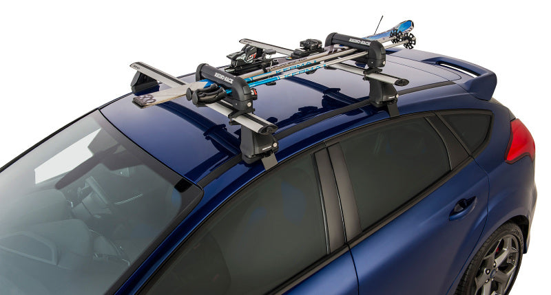Rhino-Rack Universal Ski Carrier - Fits 2 Pairs of Skis - Black Winter Sport Racks Rhino-Rack