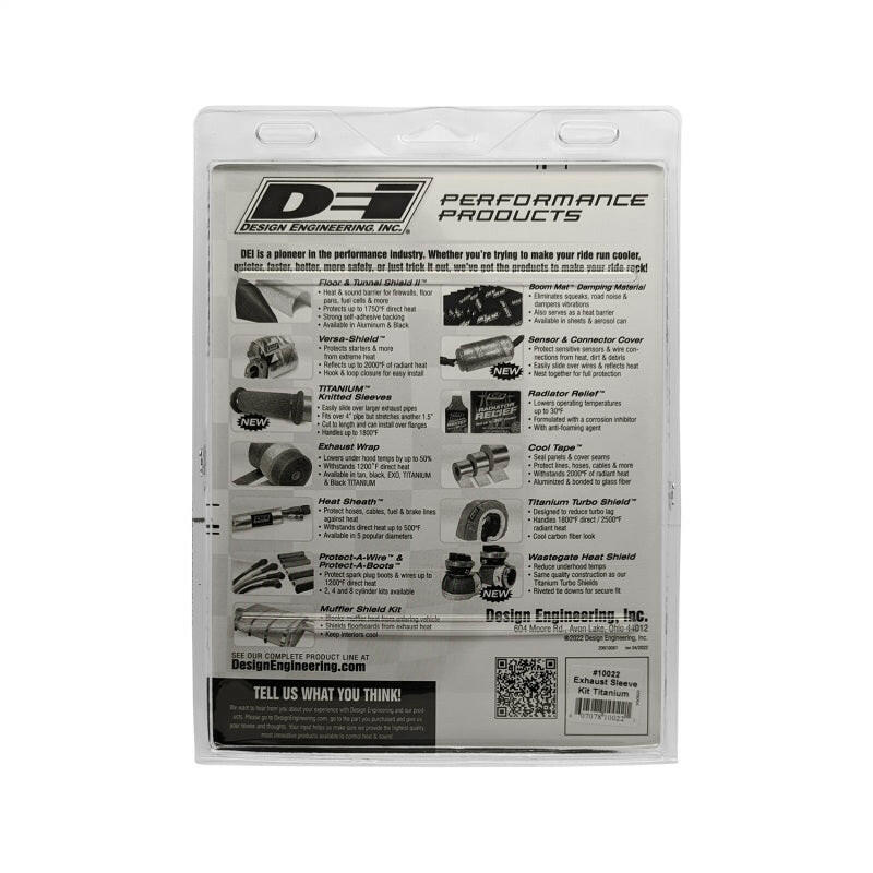 DEI Powersport Exhaust Sleeve Kit - Titanium Thermal Wrap DEI