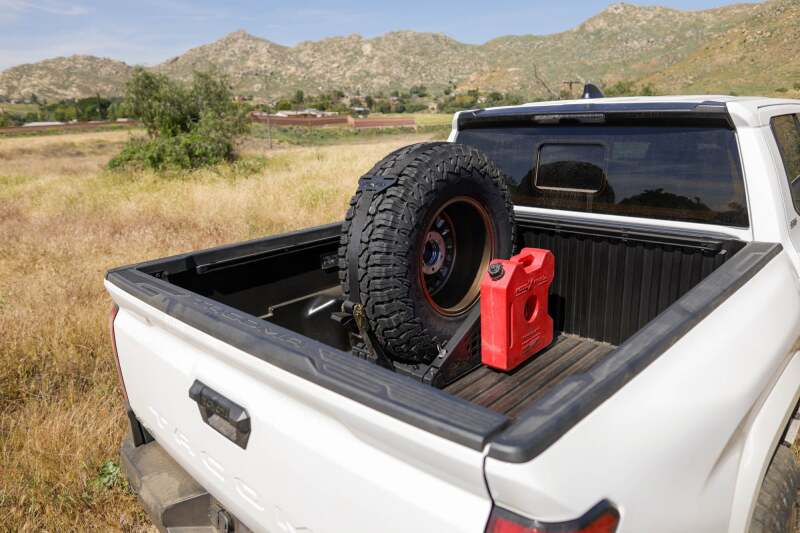 DV8 Offroad Truck Bed Universal Tire Carrier & Accessory Mount Chase Racks DV8 Offroad