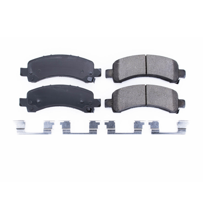 Power Stop 03-19 Chevrolet Express 2500 Rear Z17 Evolution Ceramic Brake Pads w/Hardware Brake Pads - OE PowerStop