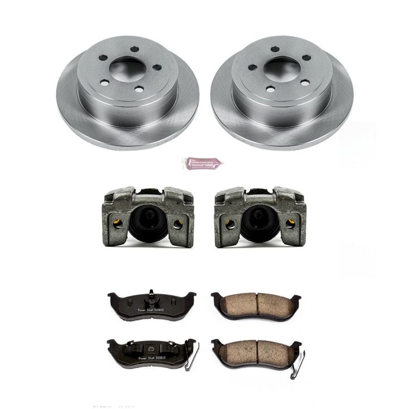 Power Stop 03-07 Jeep Liberty Rear Autospecialty Brake Kit w/Calipers Brake Kits - OE PowerStop